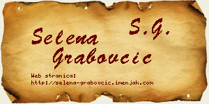Selena Grabovčić vizit kartica